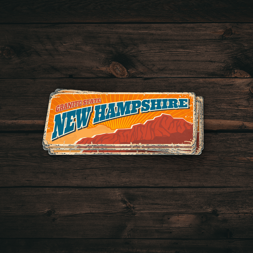 New Hampshire State Vintage Sticker