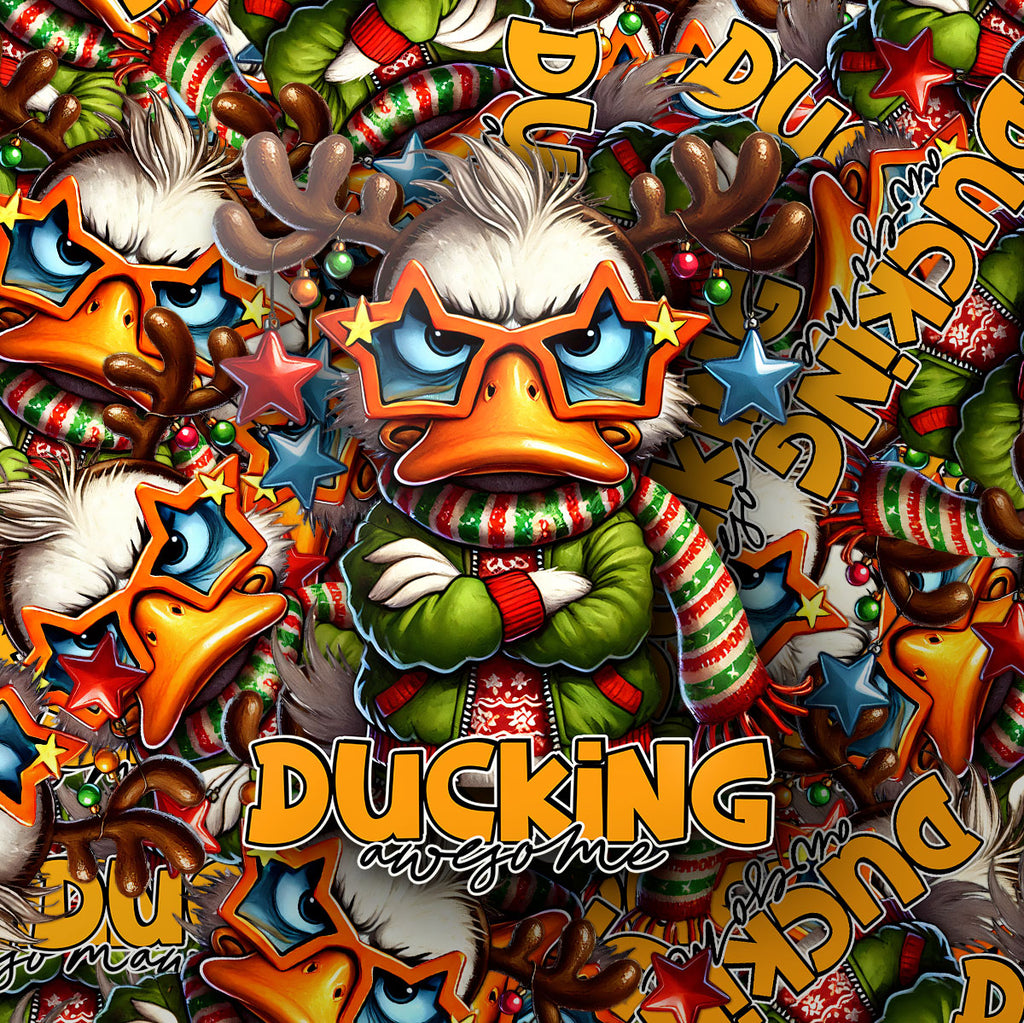 Ducking Awesome Christmas Sticker