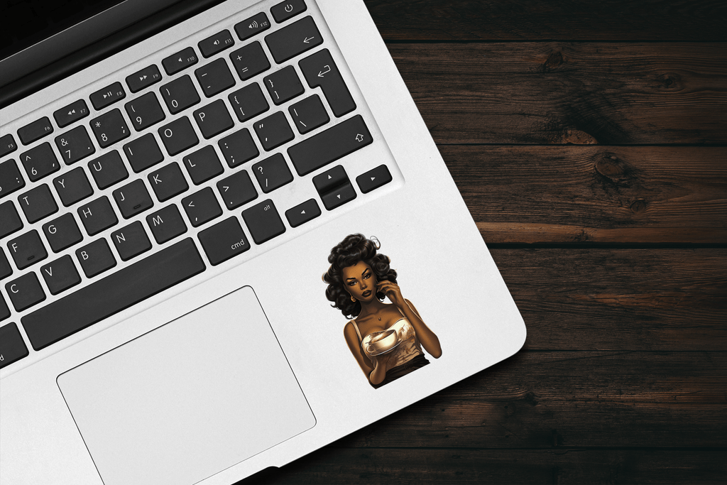 Pin-Up Black Girl Sticker