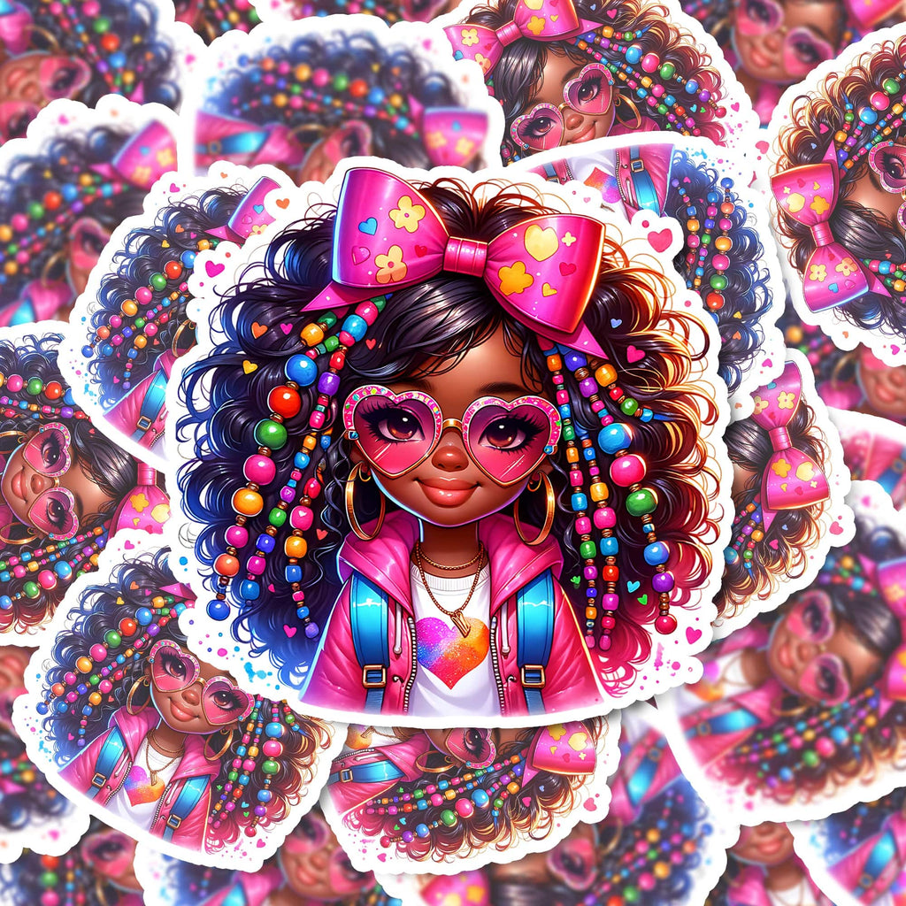 Cute Black Girl Sticker