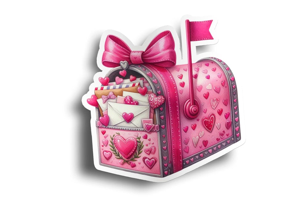 Pink Mailbox Sticker