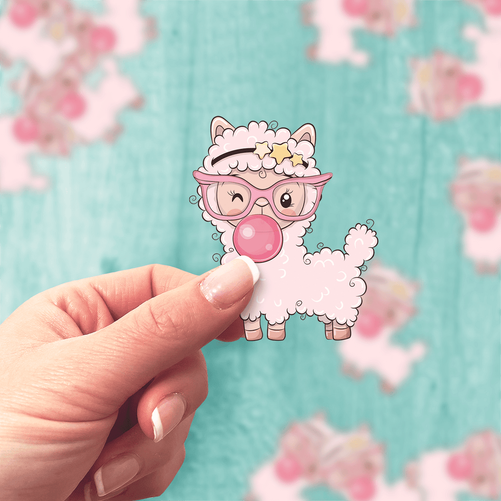 Pink Bubblegum Lamb Sticker