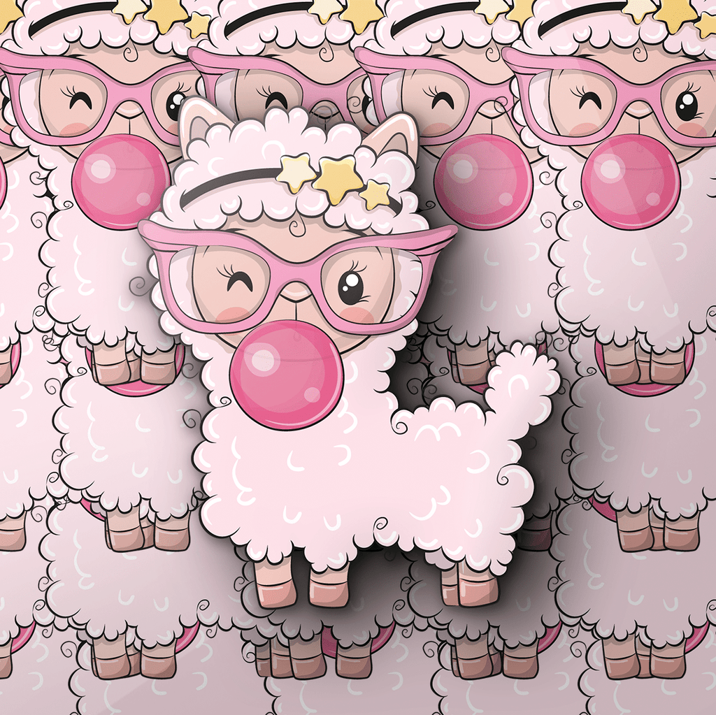 Pink Bubblegum Lamb Sticker