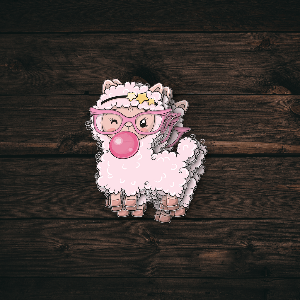 Pink Bubblegum Lamb Sticker