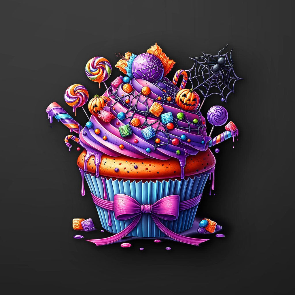 Pumpkin Candy Cupcake Sticker