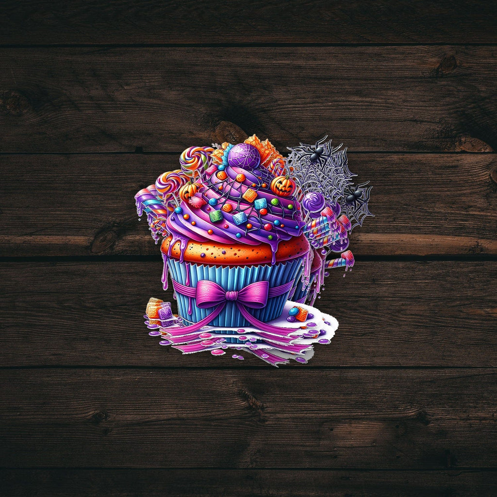 Pumpkin Candy Cupcake Sticker