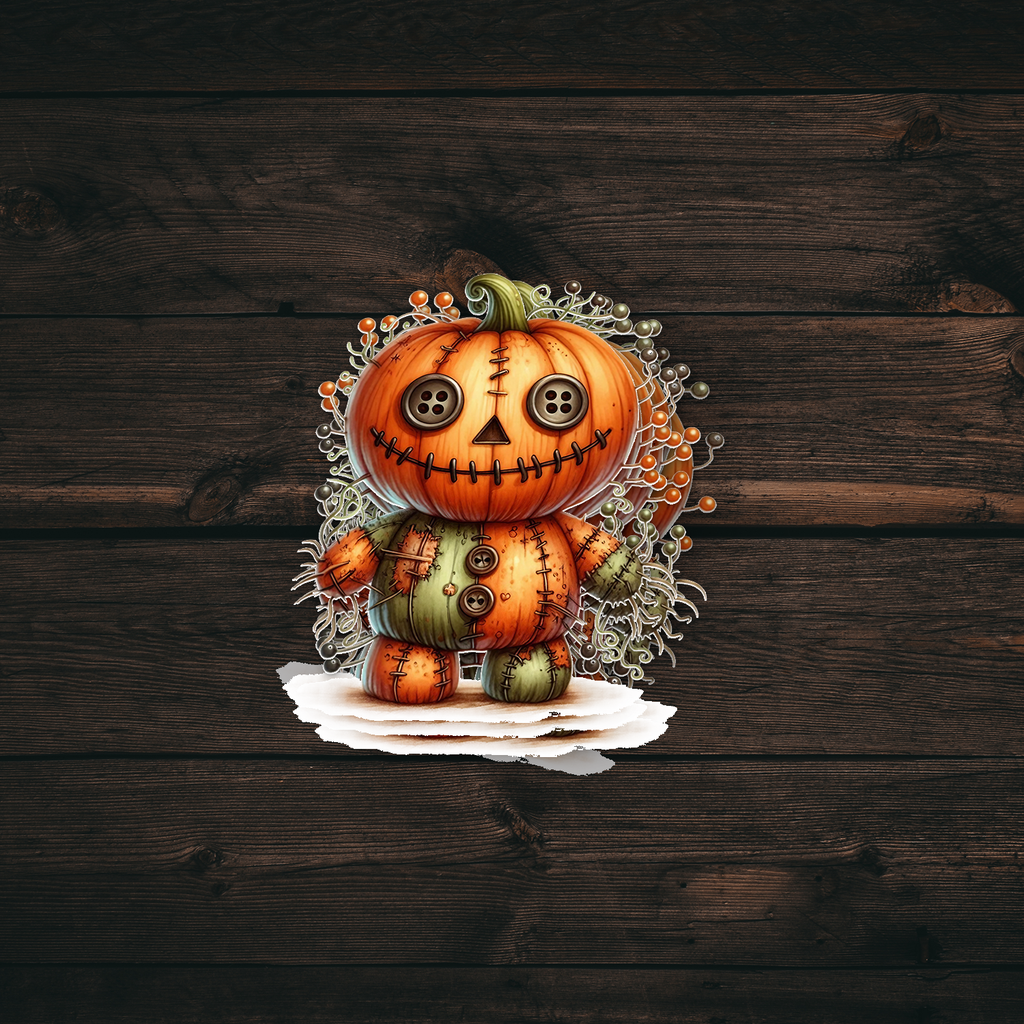 Pumpkin Man Voodoo Sticker