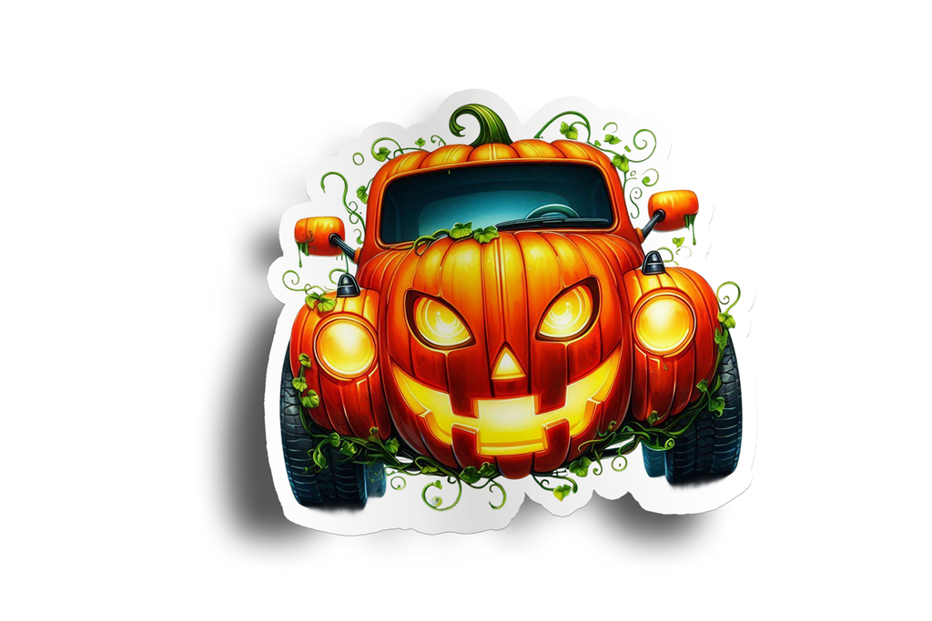 Pumpkin Monster Truck Sticker