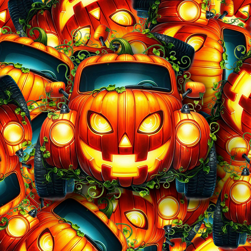 Pumpkin Monster Truck Sticker