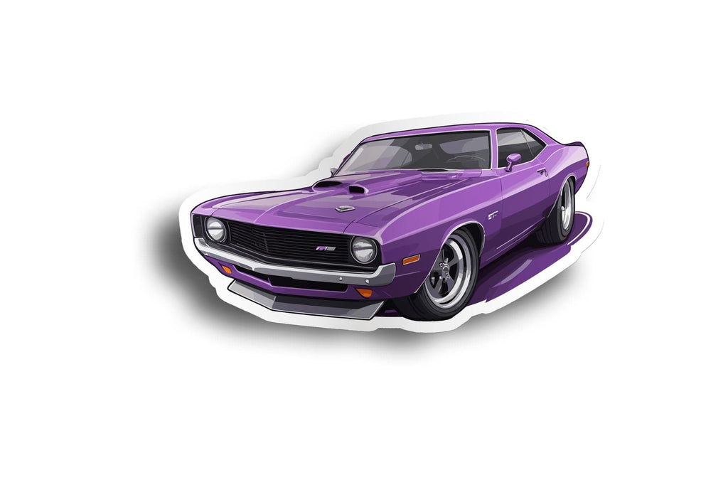 Purple Muscle Car Decal