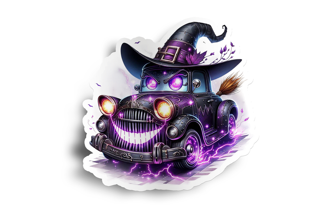 Purple Witch Buggy Sticker