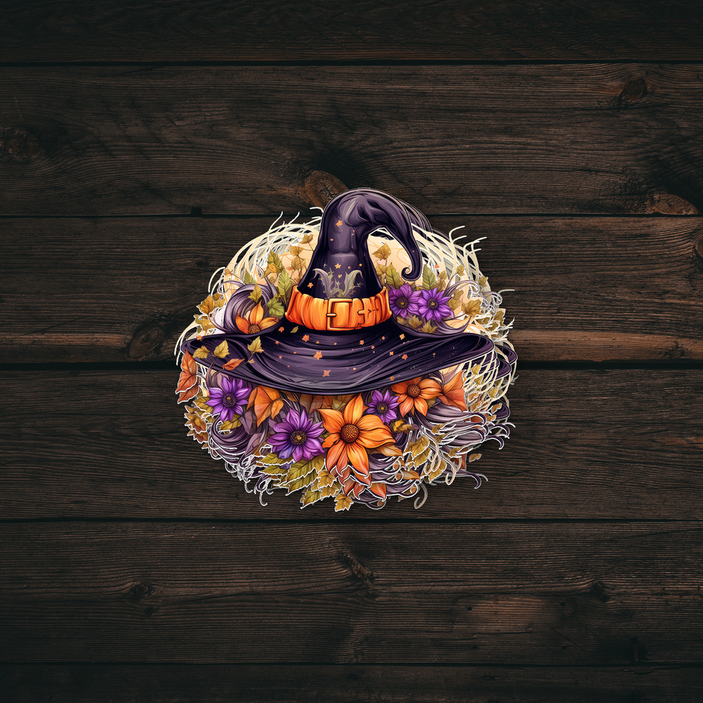 Fall Witch Hat Sticker