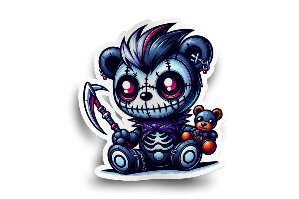 Psycho Teddy Bear Sticker