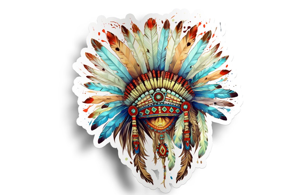 Indian Headdress Sticker