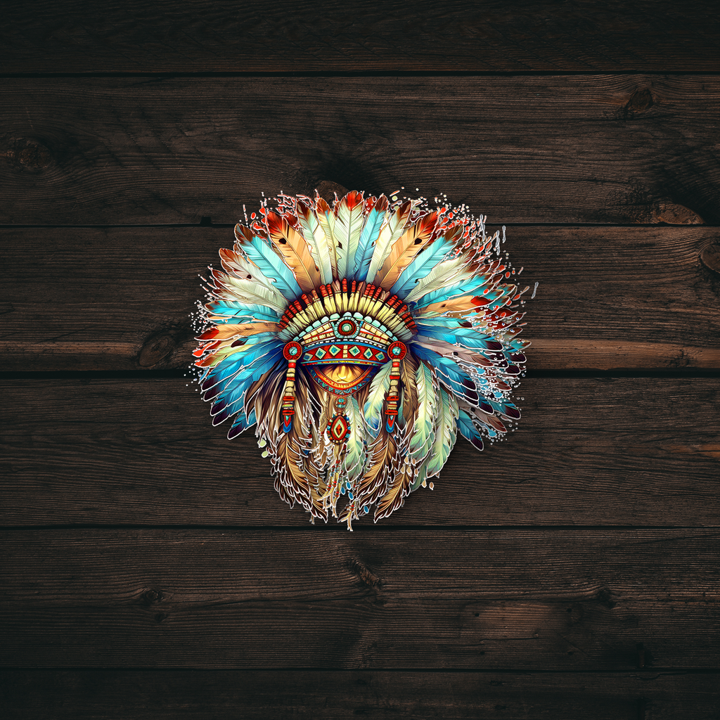 Indian Headdress Sticker