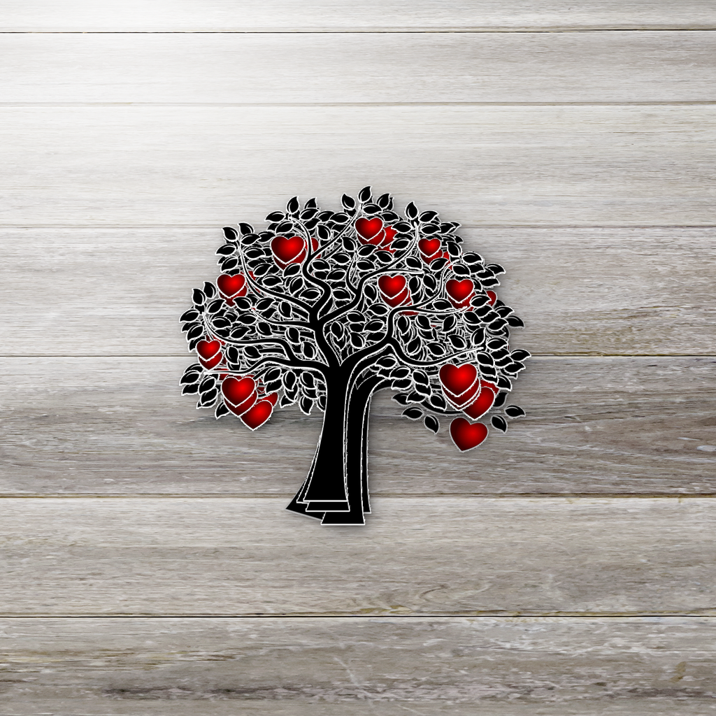 Heart Tree Sticker