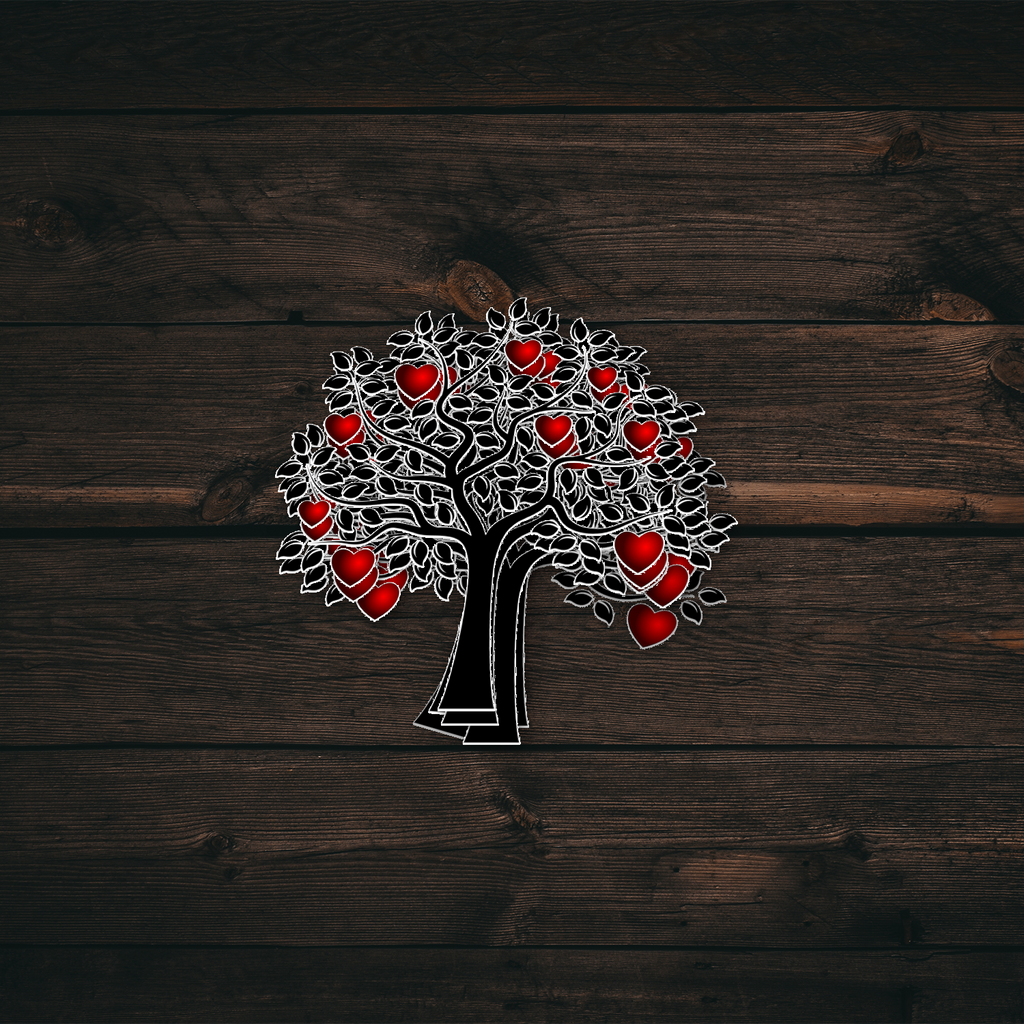 Heart Tree Sticker