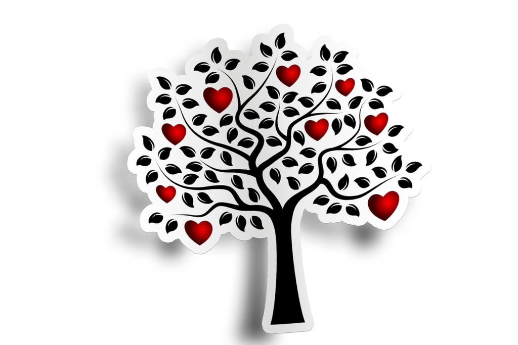 Heart Tree Sticker