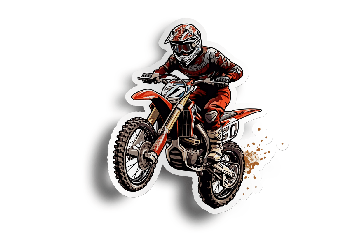 Mx Store Sticker Red Motocross Dirt Bike Sticker – Piggy Print Stickers