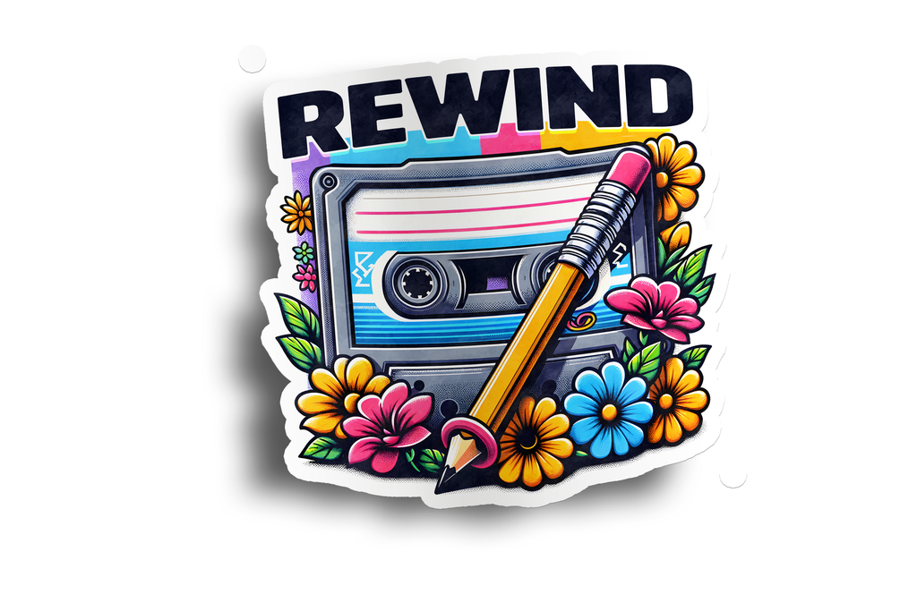 80s Cassette Retro Sticker