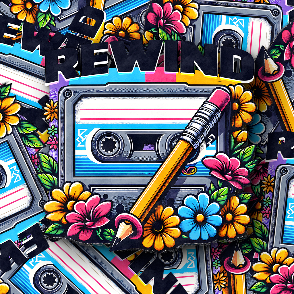 80s Cassette Retro Sticker