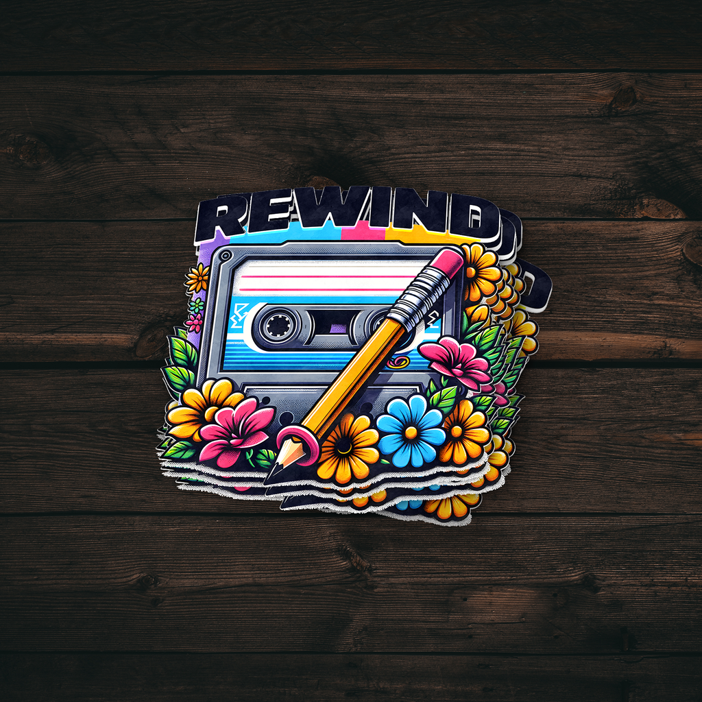 80s Cassette Retro Sticker