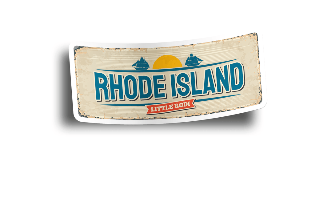 Rhode Island State Vintage Sticker