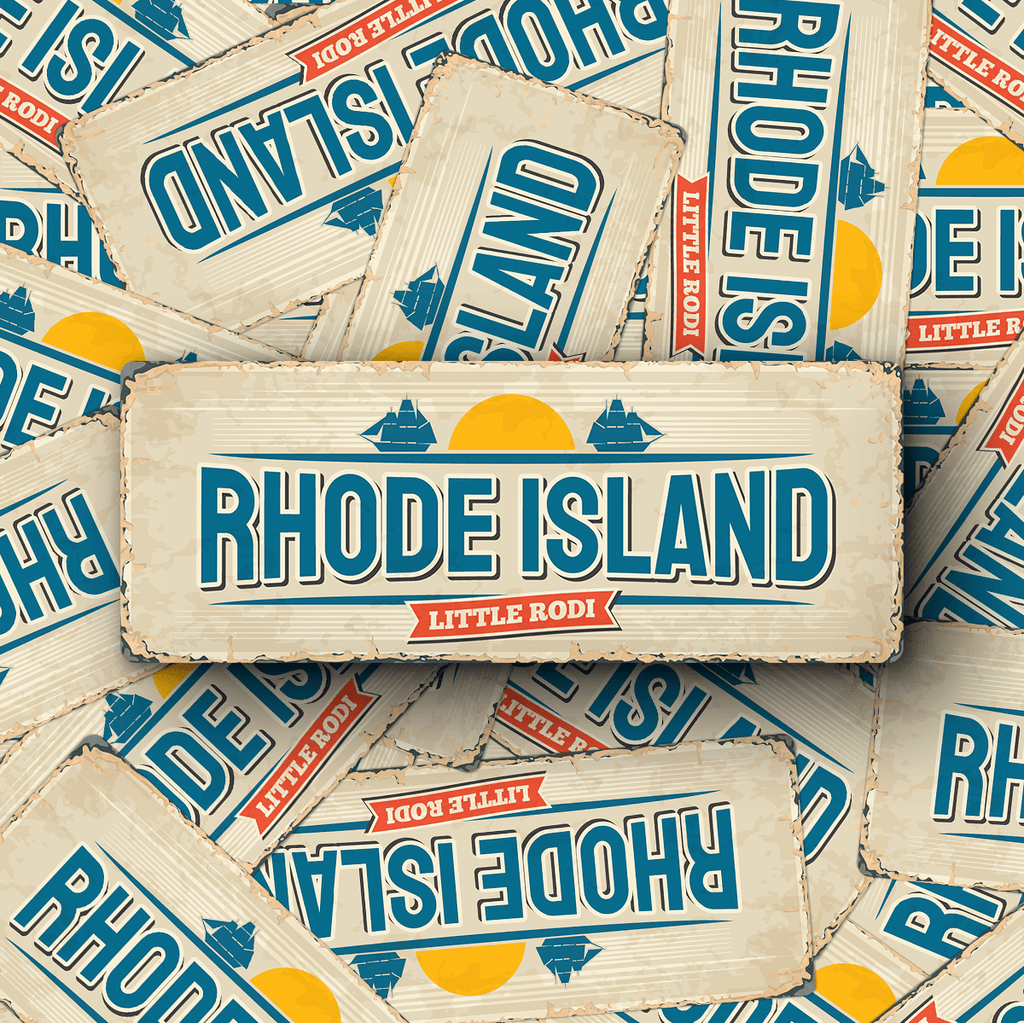 Rhode Island State Vintage Sticker