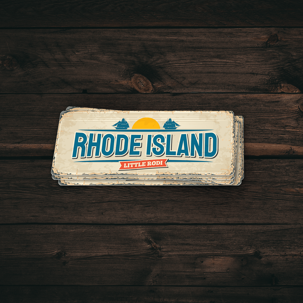 Rhode Island State Vintage Sticker