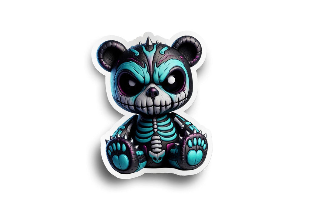 Scary Beary Skeleton Sticker