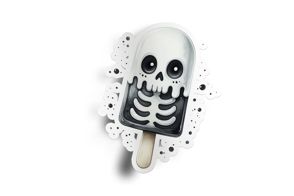 Jack Skeleton Popsicle Kid Sticker