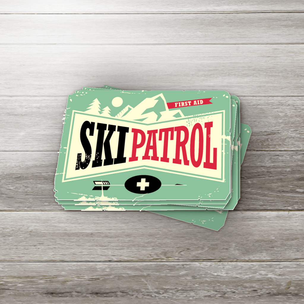 Ski Patrol Vintage Sticker