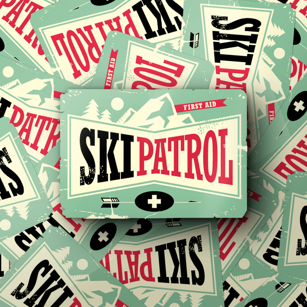 Ski Patrol Vintage Sticker