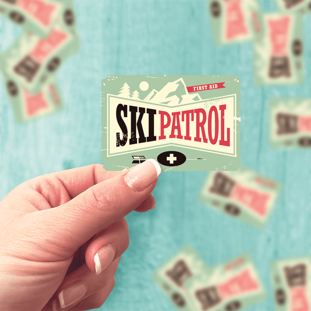 Ski Patrol Vintage Sticker