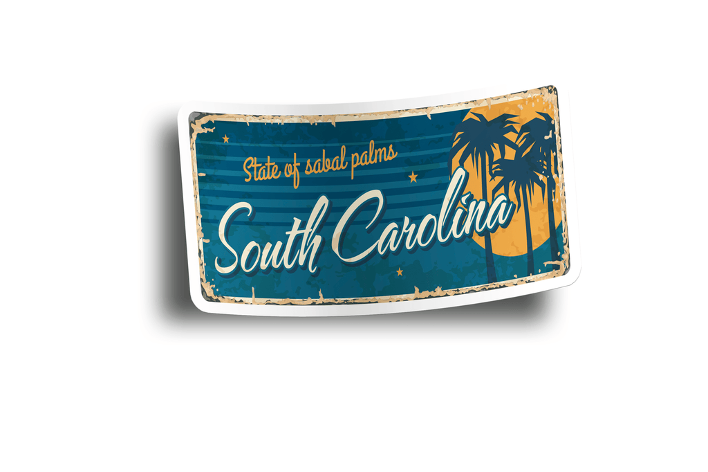 South Carolina State Vintage Sticker