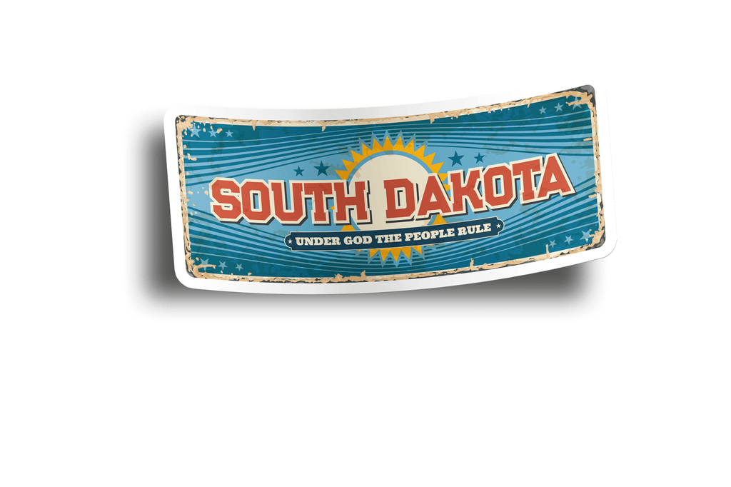 South Dakota State Vintage Sticker