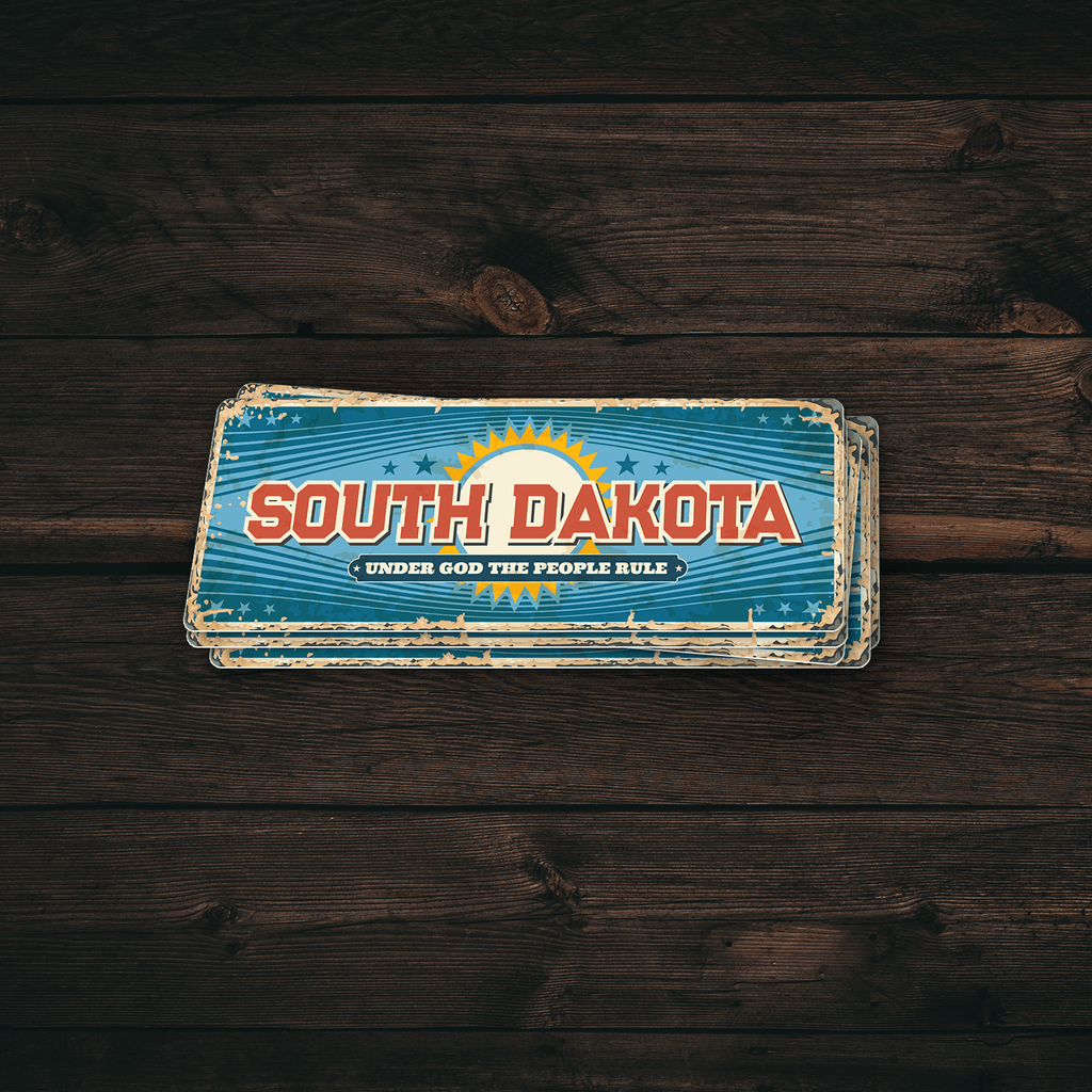 South Dakota State Vintage Sticker