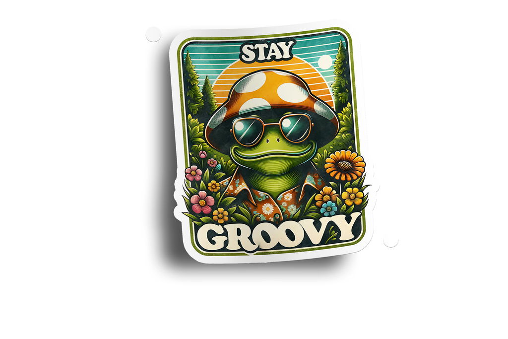 Hippie Stay Groovy Sticker