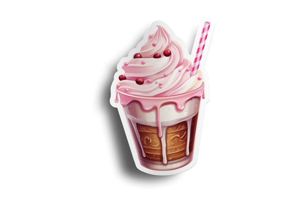 Strawberry Coffee Sticker