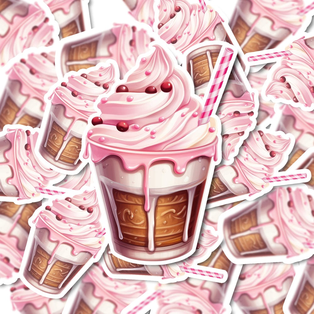 Strawberry Coffee Sticker