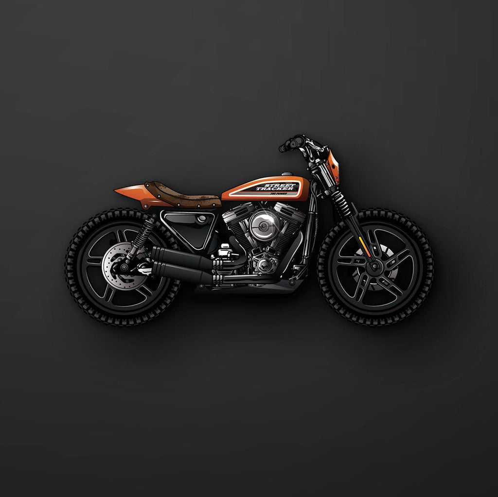 Street Tracker Bike Sticker