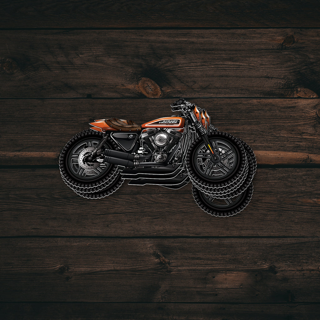 Street Tracker Bike Sticker