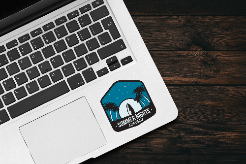 Summer Nights Camping Park Sticker