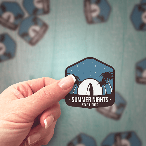 Summer Nights Camping Park Sticker