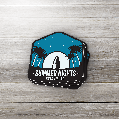 Summer Nights Camping Park Sticker