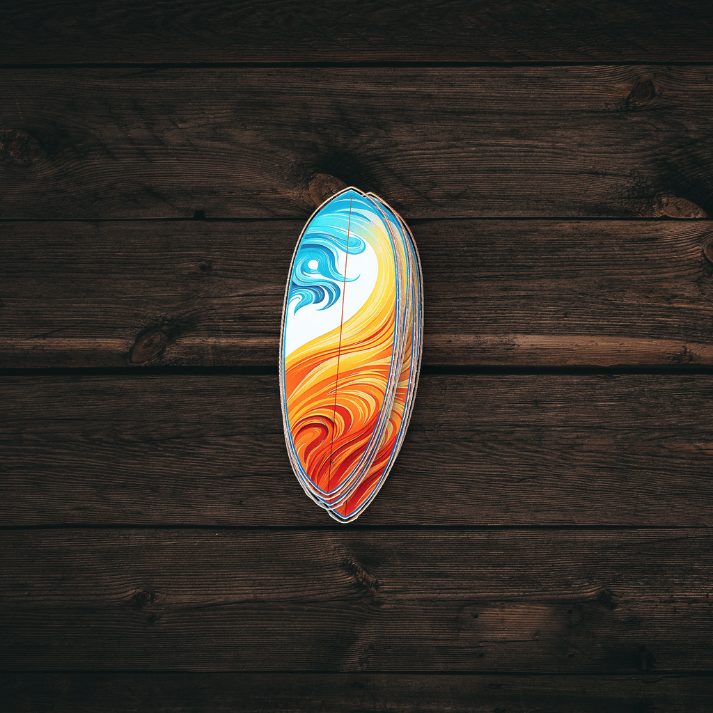 Surfer Surfboard Sticker