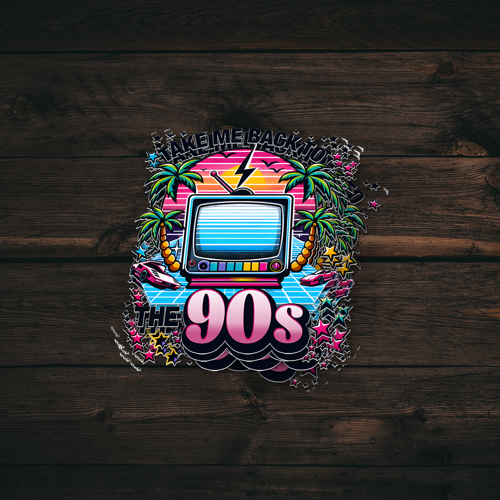 Take Me Back to the 90s Sticker