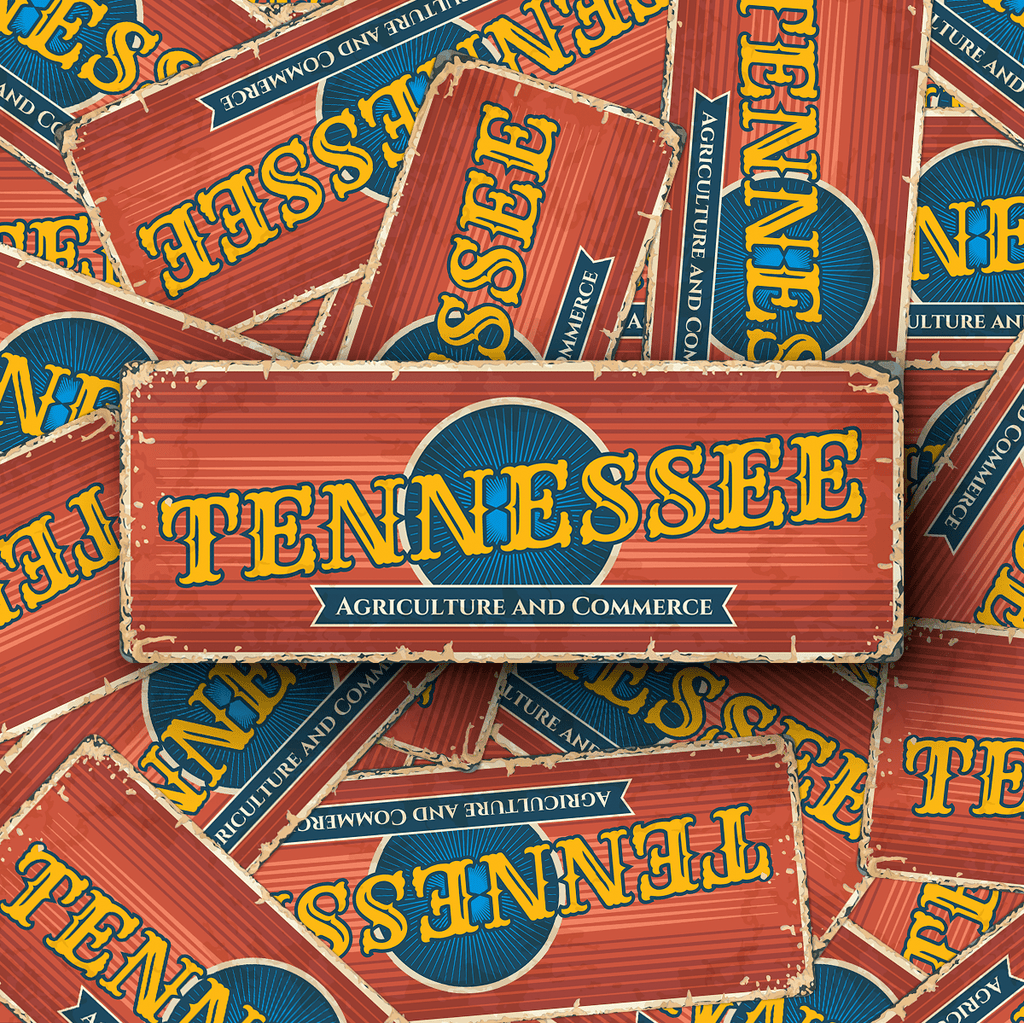 Tennessee State Vintage Sticker