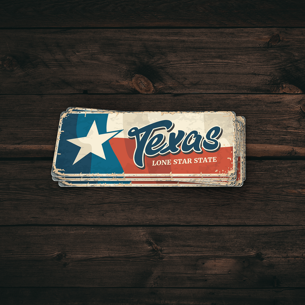 Texas State Vintage Sticker