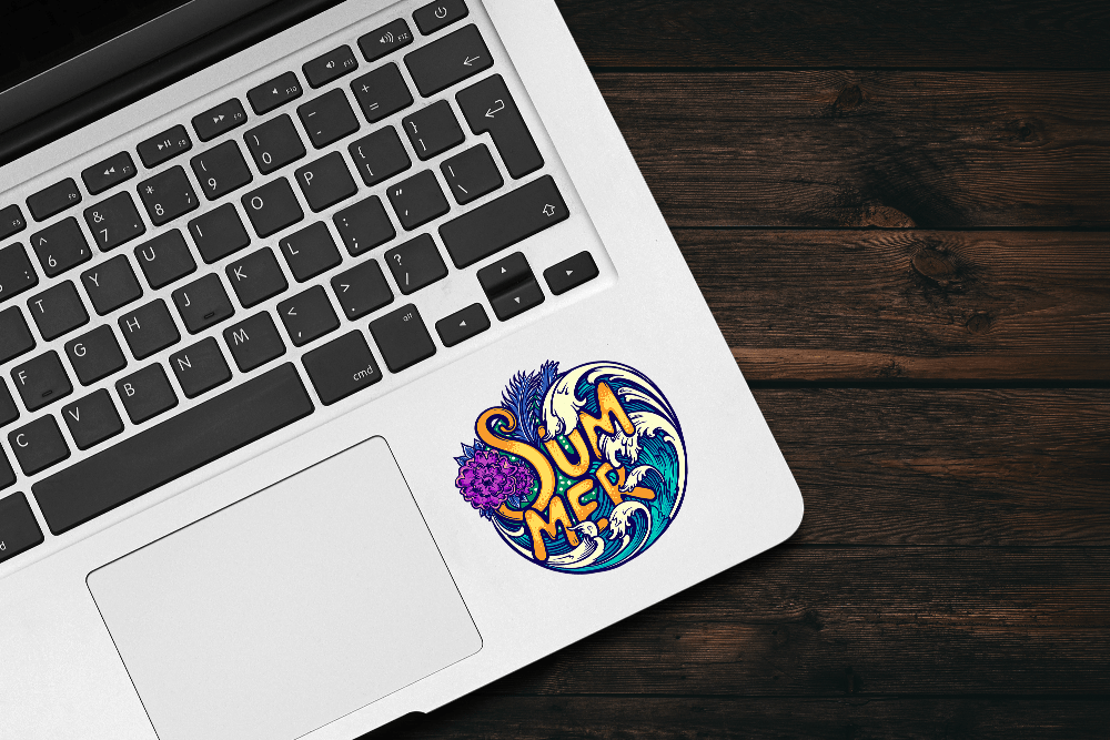 Tropical Summer Wave Sticker